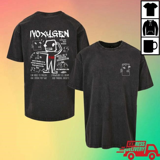 Ivoxygen Fan Washed Shirt Ivoxygen Merch Store