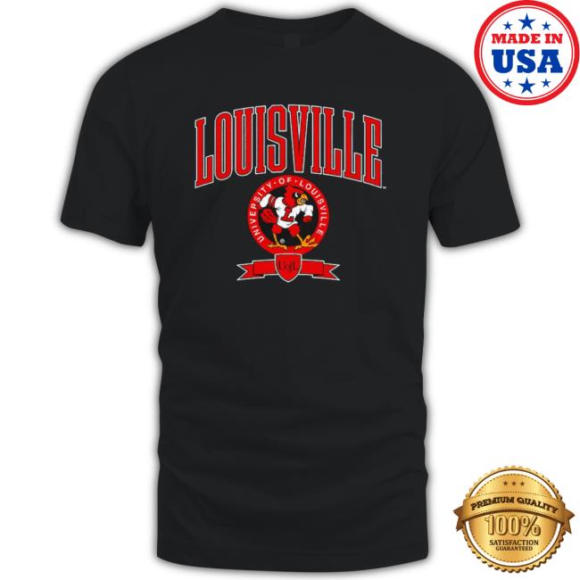 Louisville Cardinals Football Crest Hooded Sweatshirt
