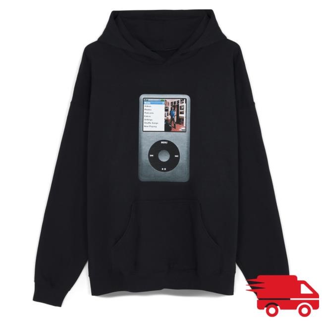 Official Lil Tecca Merch Store Hvn On Earth Tour Ipod Hooded Sweatshirt