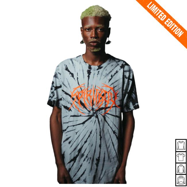 Official Spiritbox Merch Death Metal Spiral Wash Tie Dye Top Shirt