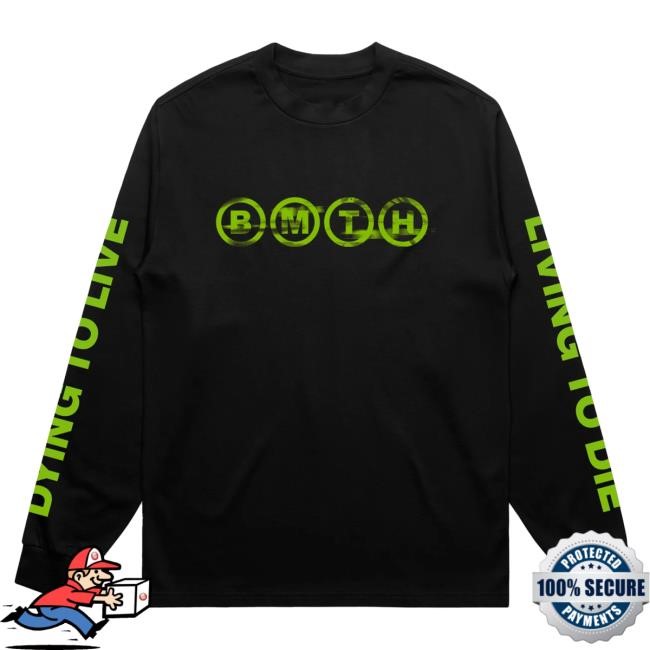 Official Bring Me The Horizon Store Dying To Live Black Long Sleeve Hot Shirt BMTH