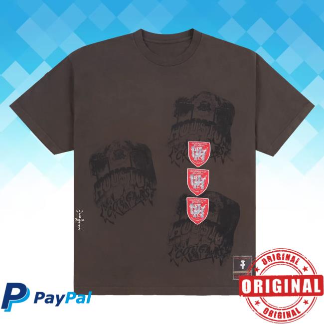 Official Travis Scott Utopia Merch Store CJ X M&N X UNIVERSITY OF HOUSTON SEAL Attractive Shirt Travis Scott Apparel Clothing TravisScott