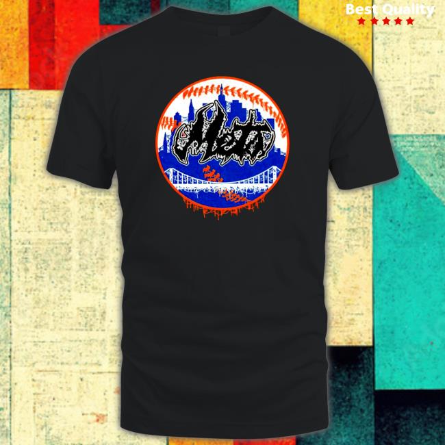 Official New York Mets Deathcore Logo Hoodie
