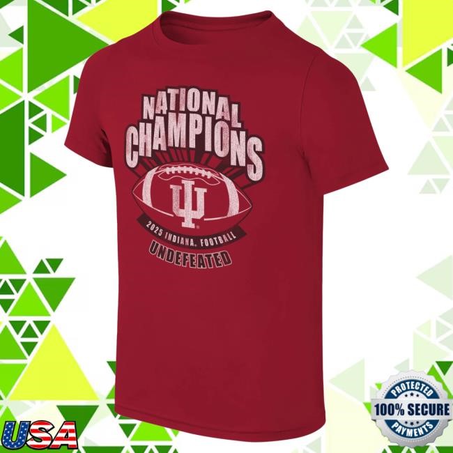 Indiana Hoosiers NCAA Football 2025 National Champions Youth Tee