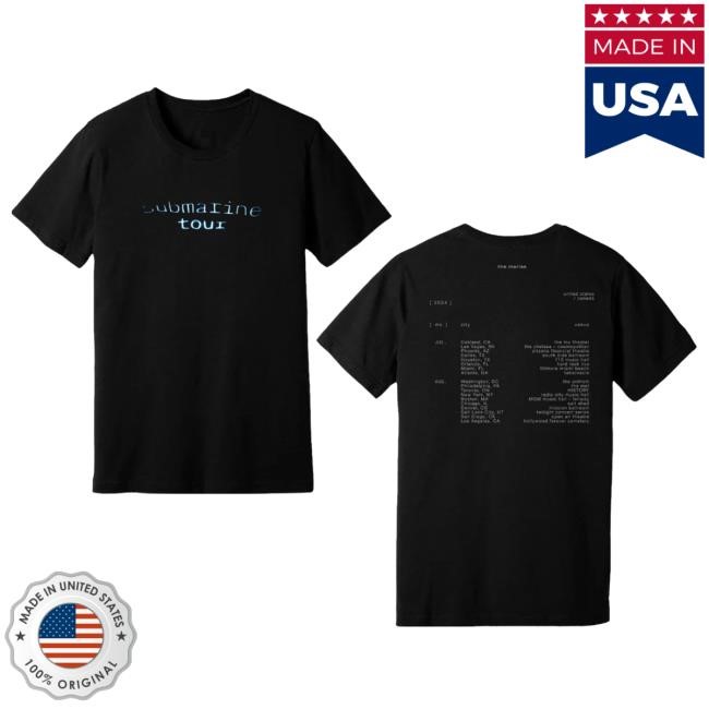 The Marias Merch Submarine 2024 Tour T Shirt – The Marias Shop