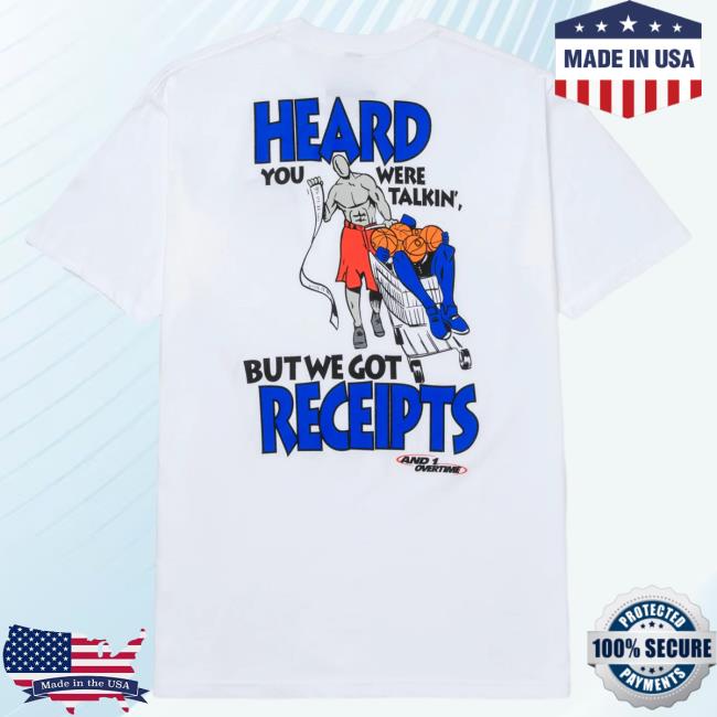 Official Overtime Tv Merch Store Apparel Clothing Shop Over Time Ot X And1 Receipts New Shirt
