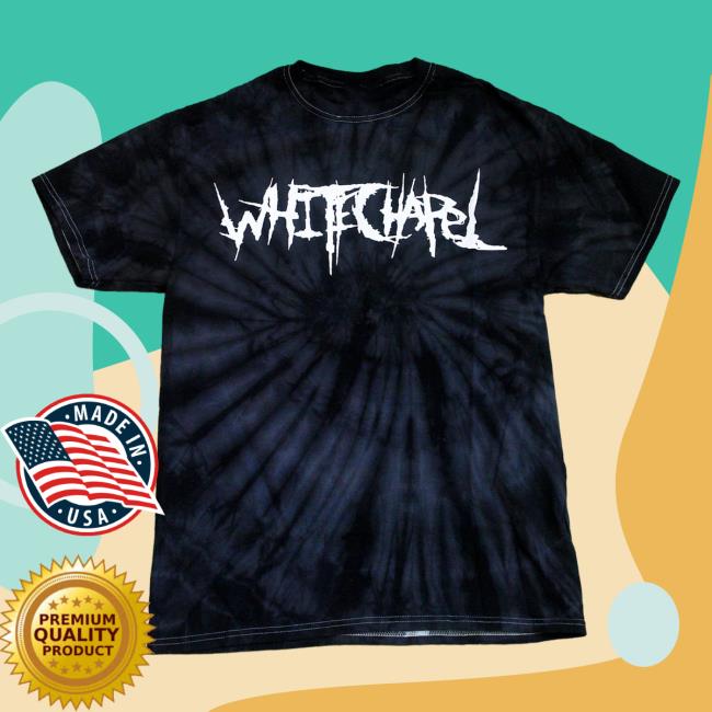 Whitechapel Merch Logo Spider Black Tie Dye T-Shirt
