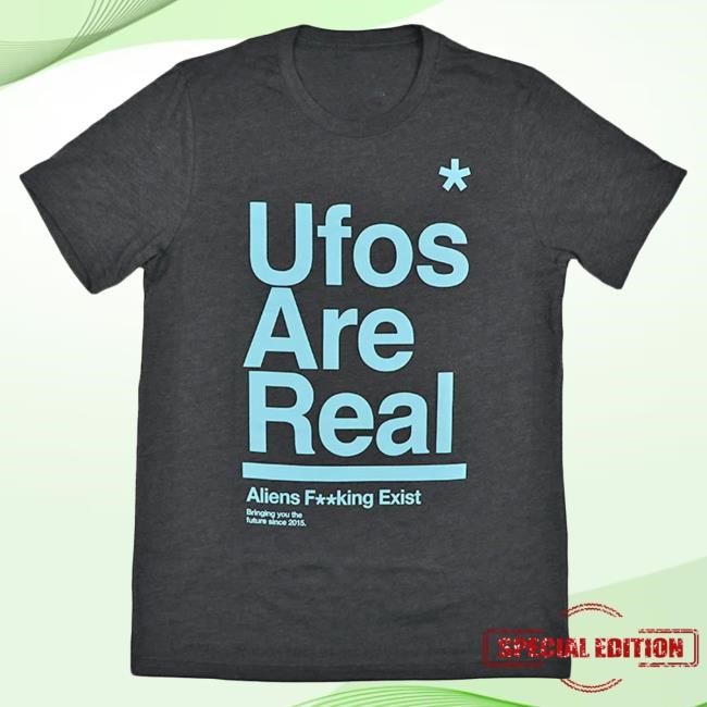 Official To The Stars Clothing Shop Store Ufos Are Real T-Shirts Dark Grey/Heather
