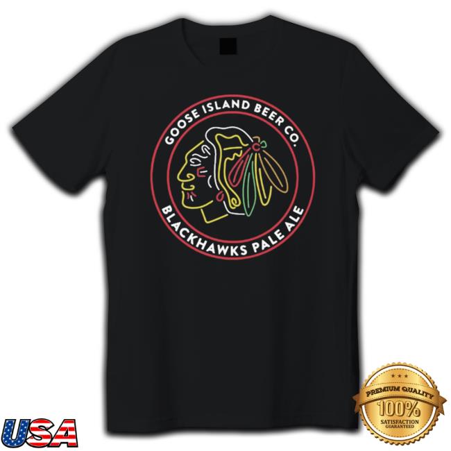 Official Goose Island Blackhawks Pale Ale Logo Crewneck Sweatshirt