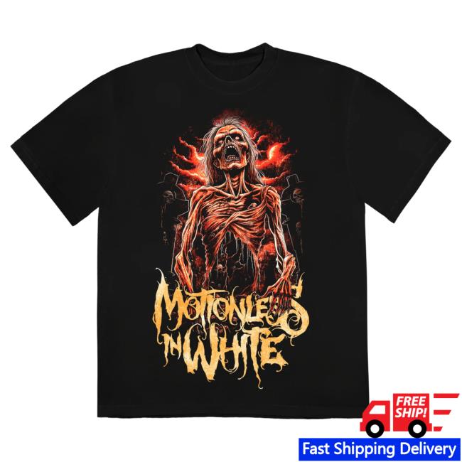 Official Motionless In White Miw Merch Store Zombie Hooded Sweatshirt Black MotionlessInWhite MiwMerch