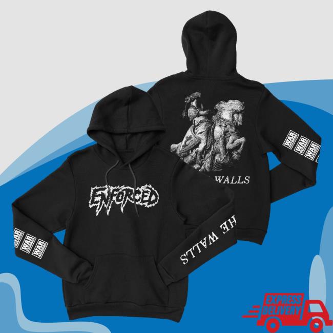 Official Night Shift Store Shop Enforced - At The Walls Hoody Nightshift Merch