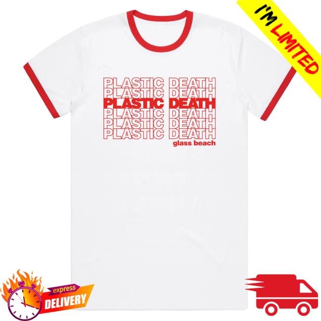 Official Run for Cover Records Glass Beach Plastic Death Ringer Shirt