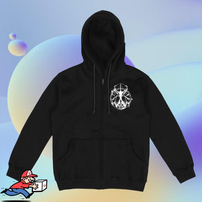 Any Means Necessary Clothing Death Beetle Zip Up Hoody Black