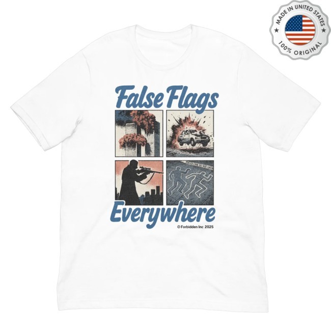 Official False Flags Everywhere New Tee Fight Back Podcast