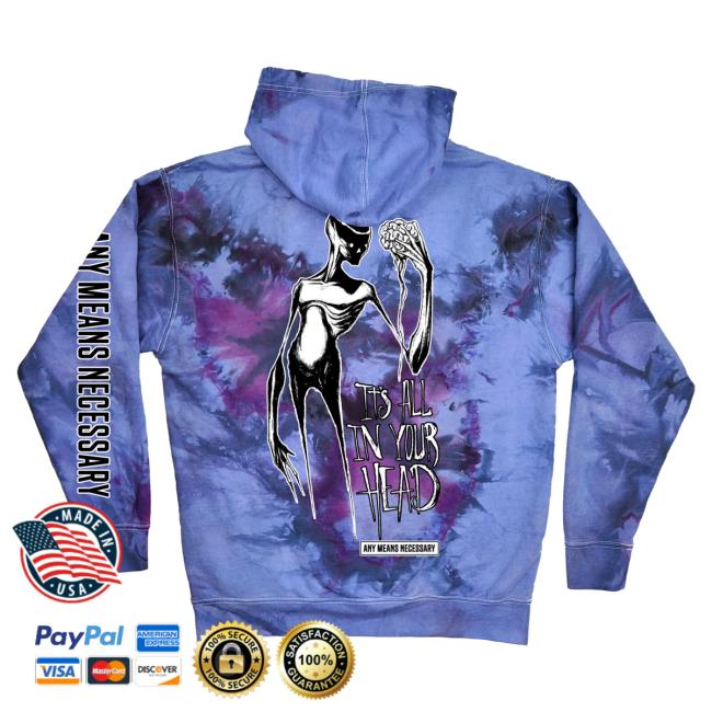 Official Any Means Necessary Clothing It's All In Your Head Sweater Purple
