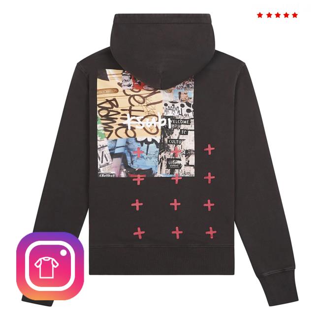 Official Hyde Park Clothing Capsule Nyc Merch Store Ksubi Kulture Kash Hooded Sweatshirt Faded Black Capsulenyc
