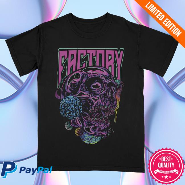 Official Wobble Factory Factory Skull Shirt New