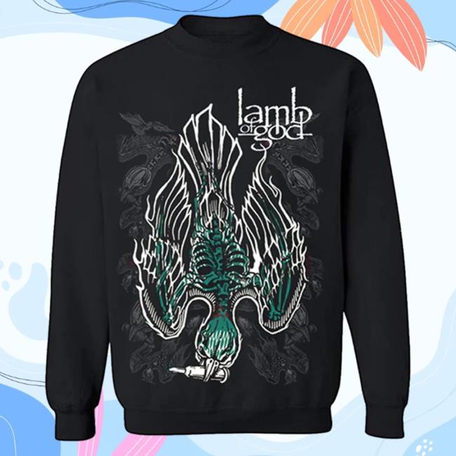Official Lamb Of God Merch Store Shop Ashes Divebomb Hoodie Lambofgod