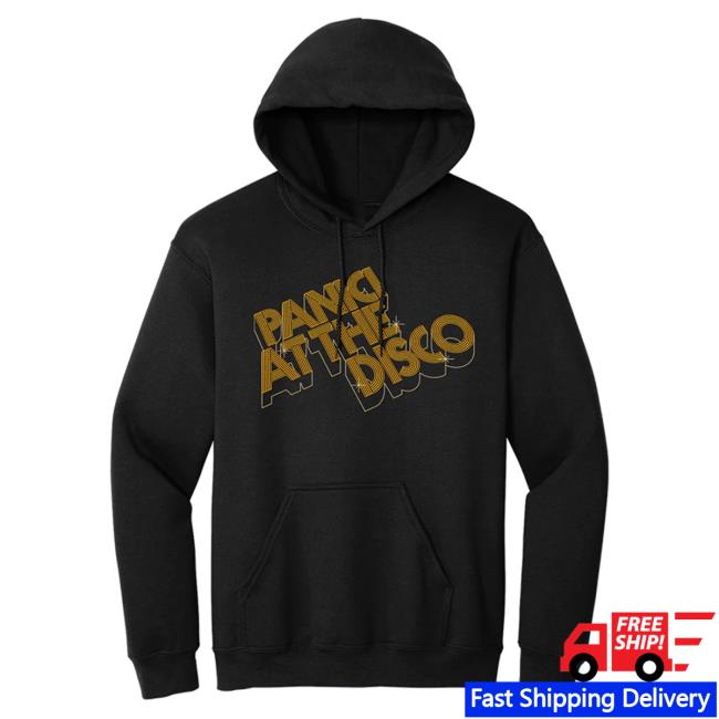 Official Panic! at the Disco Merch Store Panic! At The Disco 3-D Gold Logo Sweatshirt