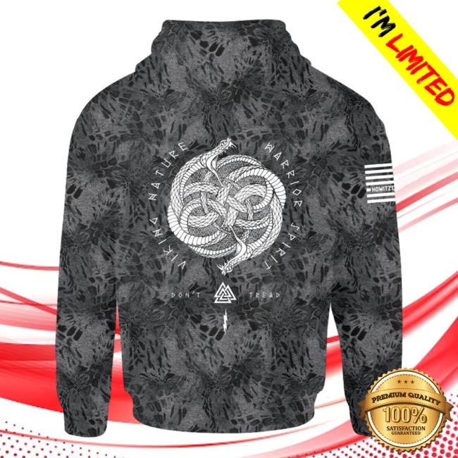 Official Howitzer Clothing Viking Tread Po Pull Over Hoodie Heather Grey Multi
