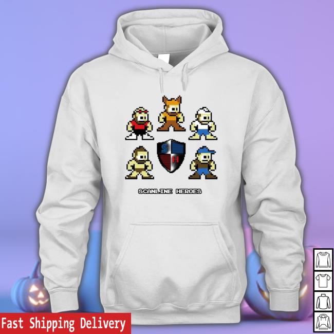 Mega Men Scanline Heroes Hoodie