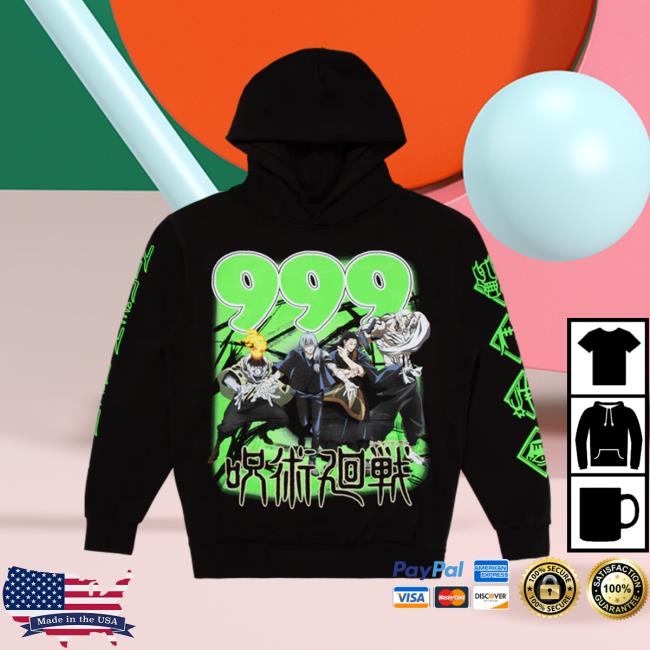 Official Juice Wrld Merch 999 X Jjk Cursed Energy Sweatshirt