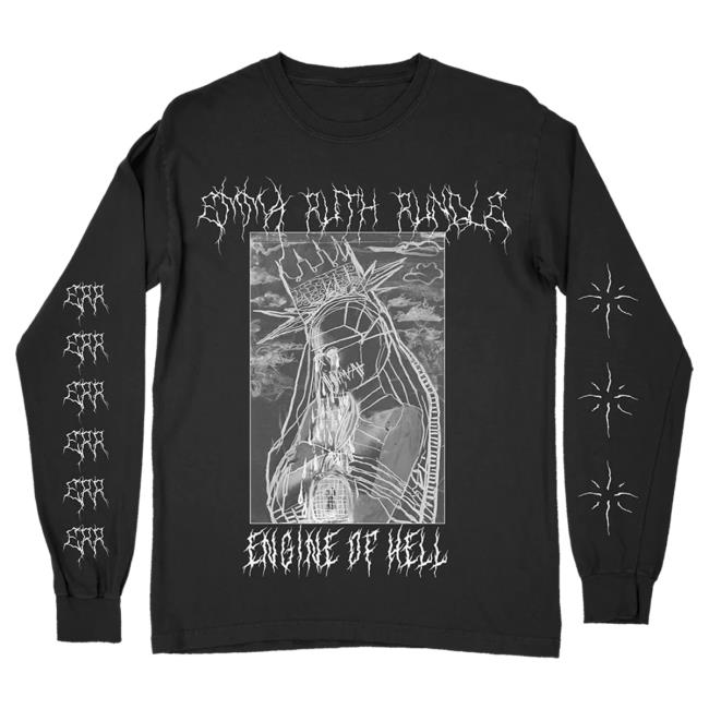 Official Hello Merch Emma Ruth Rundle Engine Of Hell Black Long Sleeve T Shirt Hellomerch