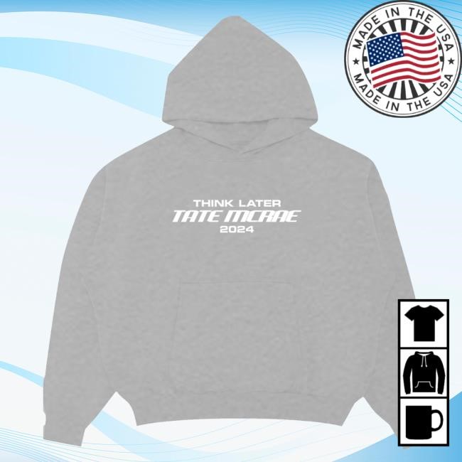 Tate Mcrae Official Merch Store Think Later Tour Vintage Hoodie