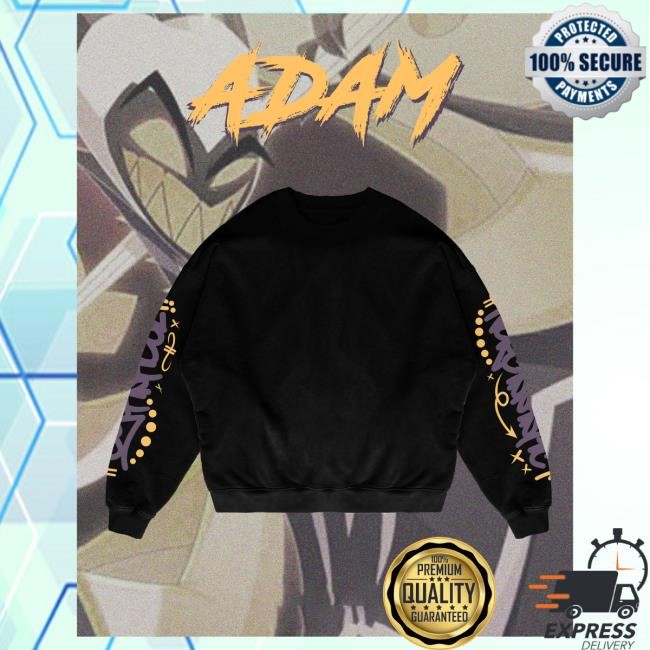 Official Cloudeelle "Adam" - Oversized Sweatshirt Black Without the front print