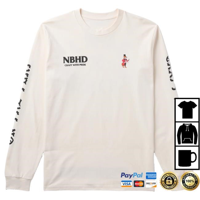 Official Born X Raised Merch Store Shop Born X Raised Nbhd Snooty Long Sleeve Tee Shirt: Black BornxRaised