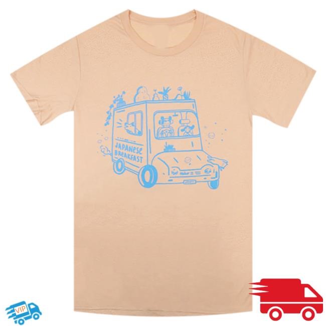 Official Japanese Breakfast Merch Store Japanese Breakfast Food Truck Tees (peach) JapaneseBreakfast