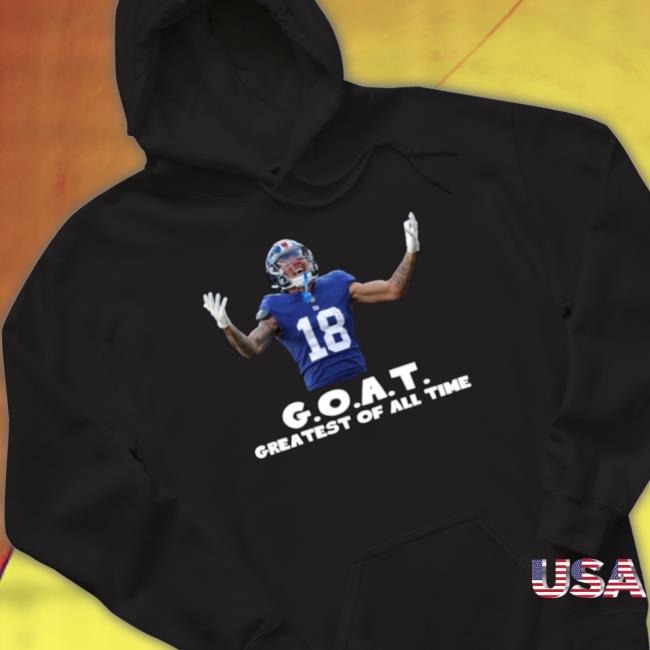 Official Isaiah Hodgins Greatest Of All Time Goat Philadelphia Football Hooded Sweatshirt