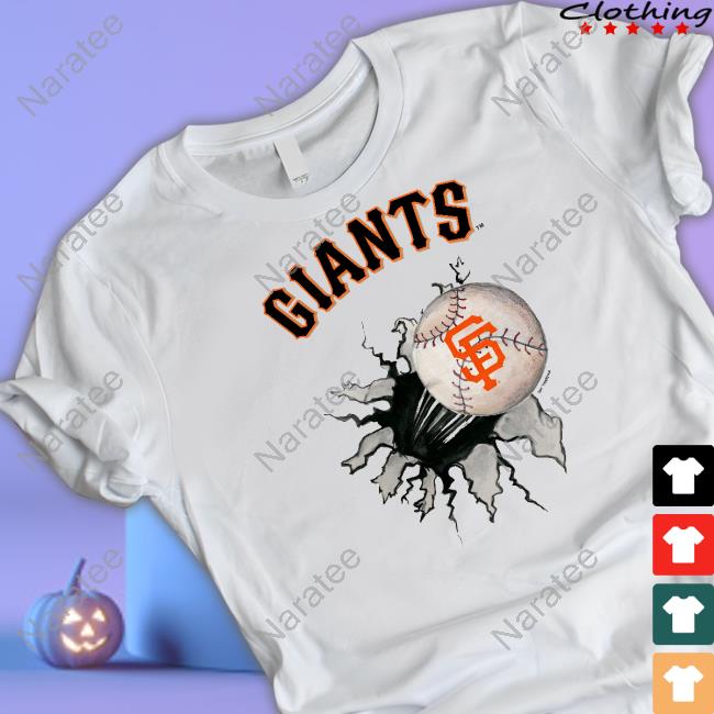 Official Men's San Francisco Giants Tiny Turnip Baseball T-Shirt Men's San Francisco Giants Tiny Turnip Baseball Shirt