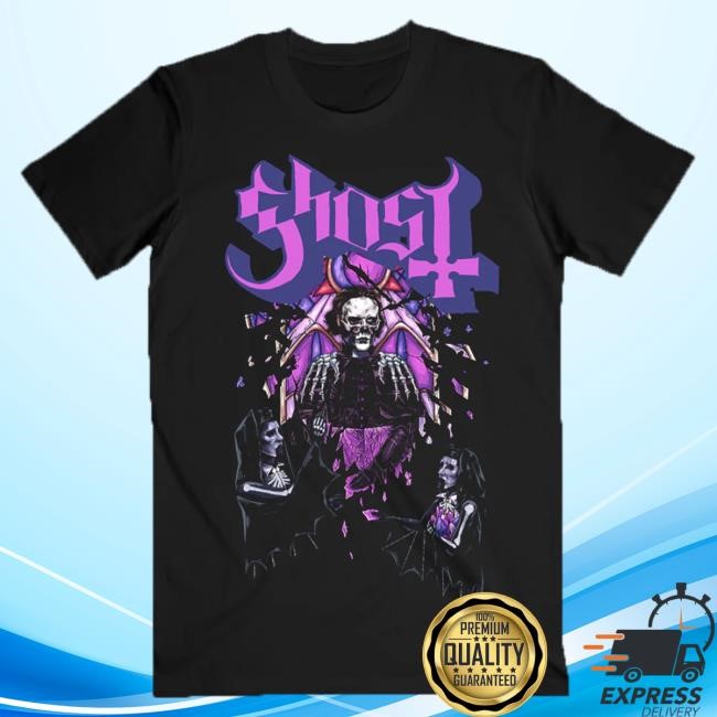 Ghost Band Valentine Rose Graphic Reassembled Faith Tee