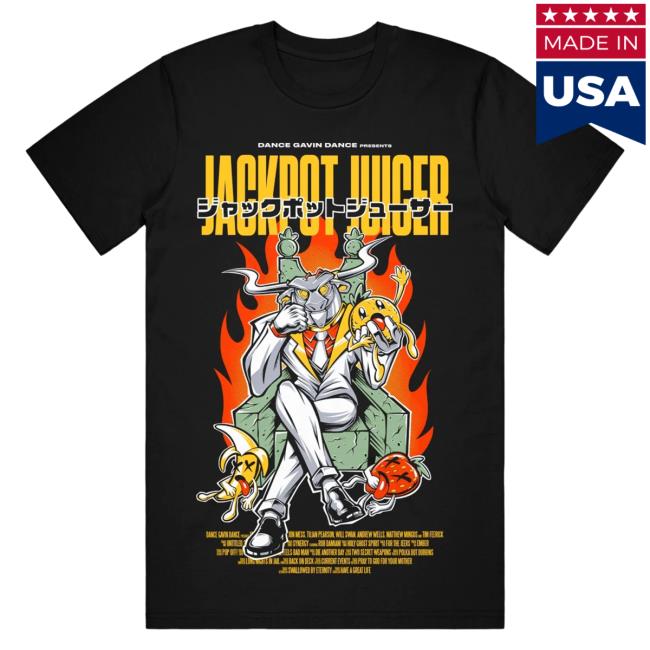 Official Dance Gavin Dance Band Merch Anime Villain Black T-Shirt DanceGavinDance