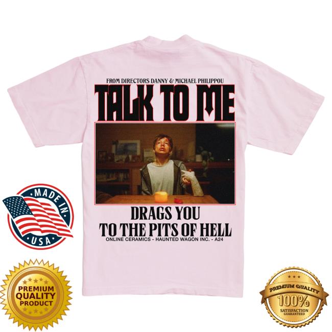 Official A24 Merch Store Online Ceramics X Talk To Me Devil’S Playground Shirt Pink A24 Shop
