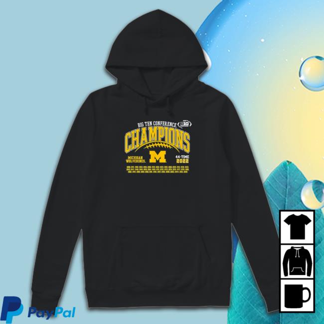 Michigan Wolverines Big Ten Conference Champions 44-Time 2022 Shirts Michigan Wolverines Big Ten Conference Champions 44-Time 2022 T-Shirt