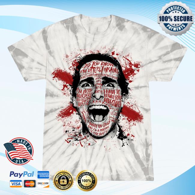 Official Cavity Colors American Psycho Verge Of Frenzy 3D Tie Dye Hoodie Cavitycolors
