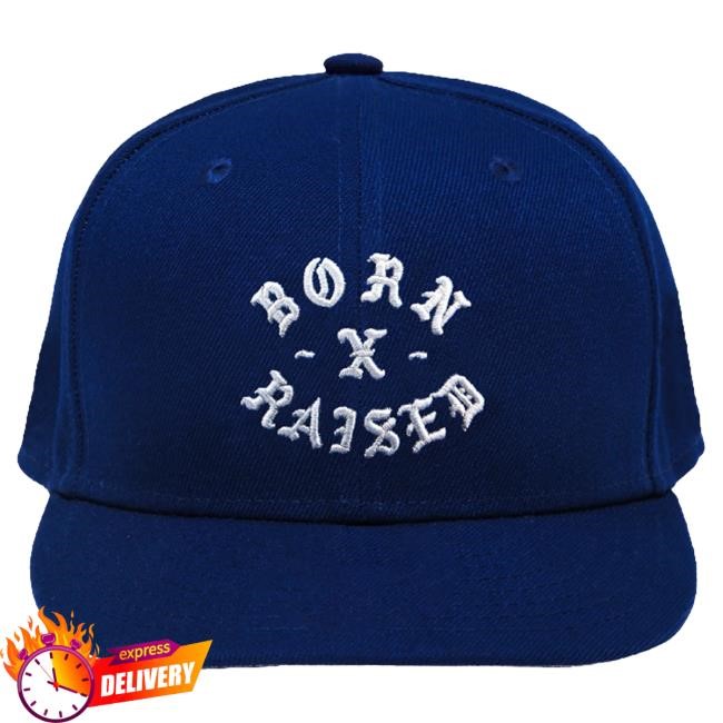 Official Born X Raised Merch Store Shop New Era Rocker Snapback Hat: Royal Blue BornxRaised