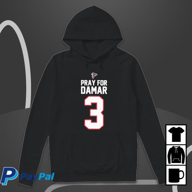 Official Pray For Damar 3 Atlanta Falcons Sweatshirts