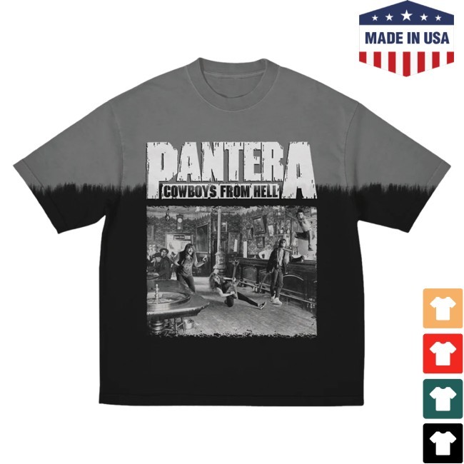 Cowboys From Hell Dip Dye New T-Shirt Pantera