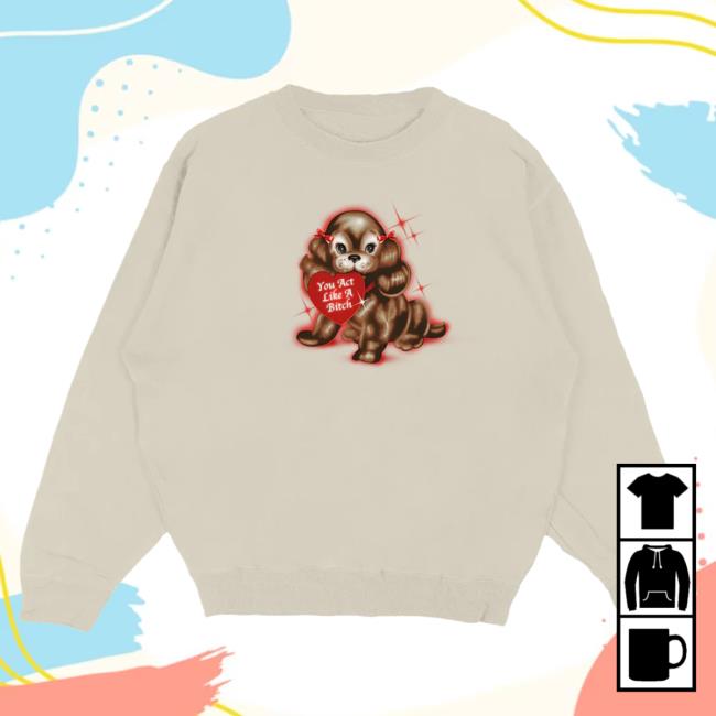 Official Sabrina Carpenter Merch Sabrina Carpenter Like A Bitch Sweatshirts SabrinaCarpenter