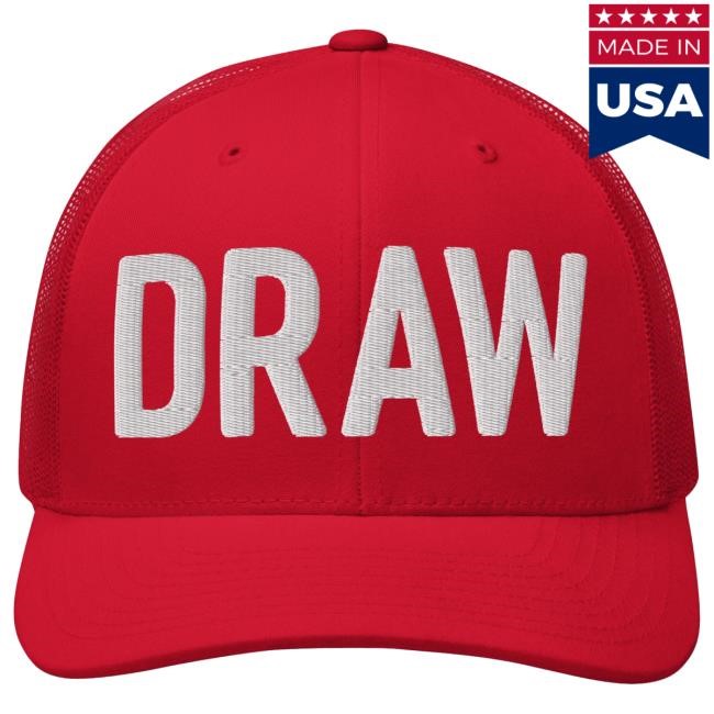 Authentic Draw Trucker Hat Cincy Shirts Print Design Cincy Shirts Draw Trucker Hat Graphic Print Street Cap