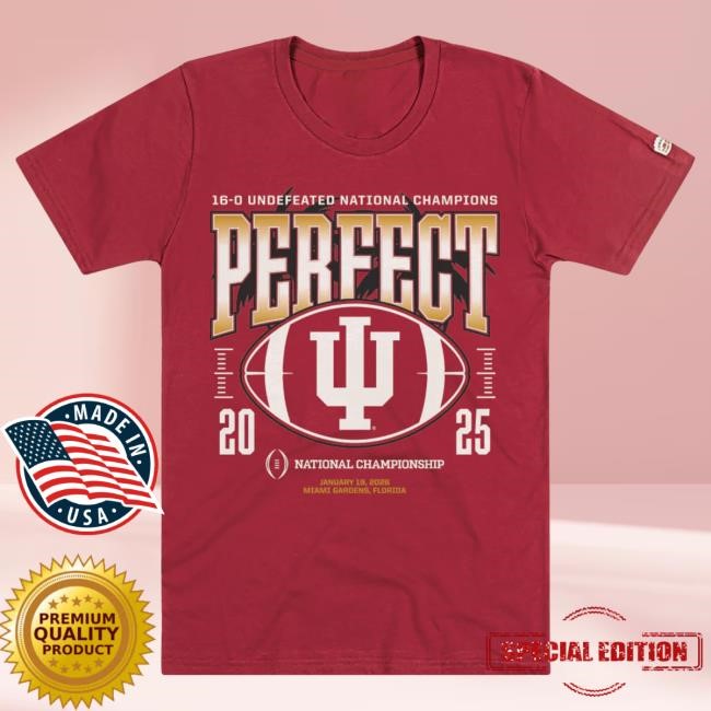 Official Homefield Apparel Indiana Hoosiers Perfect Season Tee 2026