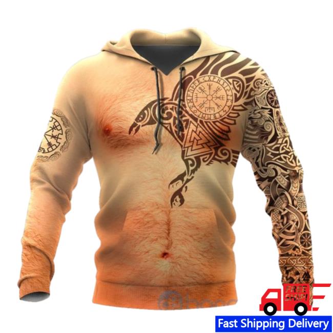 Banantees Vikings Fury Tattoos Real All Over Printed 3D Shirt New