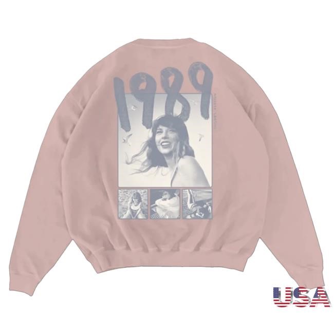 Official Taylor Swift Merch Store Taylor Swift 1989 (Taylor's Version) Pink Hooded Sweatshirt Taylor Swift Apparel Clothing Shop TaylorSwift