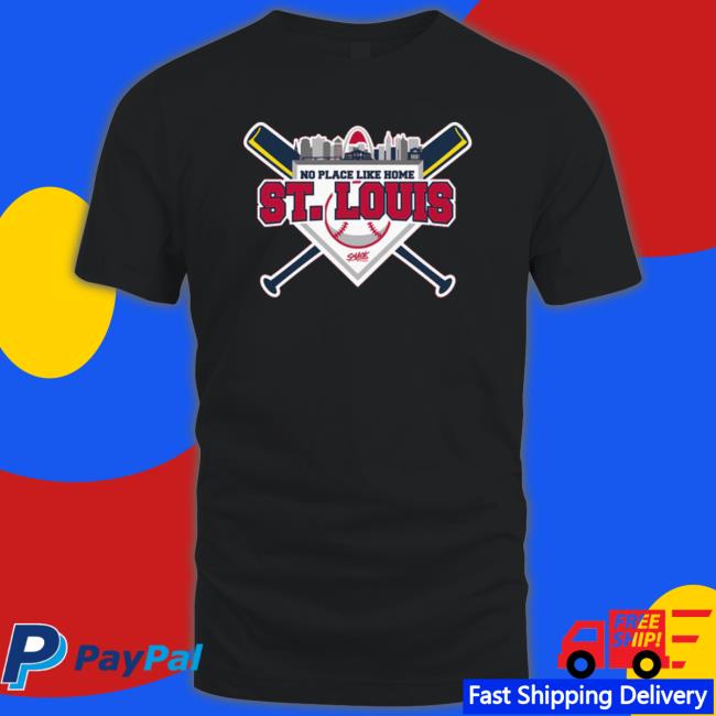 Official No Place Like Home St. Louis Baseball Design Smack Tee Shirts