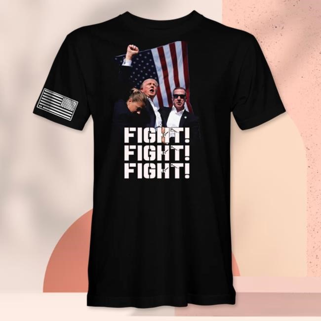 Trump Fight, Fight, Fight Tees | Vote Donald Trump | USA Flag | Best Not Miss
