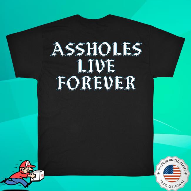 Official Linda Finegold Merch Store Alf Assholes Live Forever Chrome Long Sleeve Hot Shirt Black Lindafinegold Shop