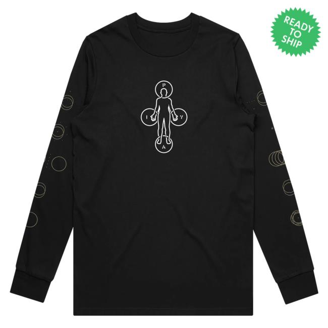 Official While She Sleeps Merch Bar Pyai Long Sleeve T Shirt Black Merch Bar